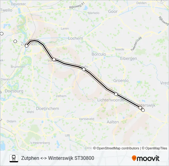 STOPTREIN RS31 Train Line Map