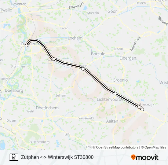 STOPTREIN RS31 Train Line Map