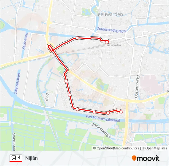 4 Bus Line Map