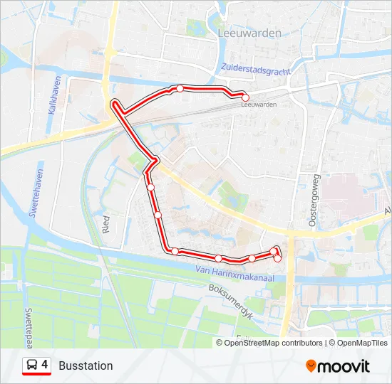 4 Bus Line Map