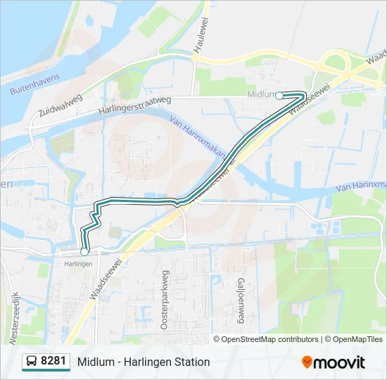8281 Bus Line Map