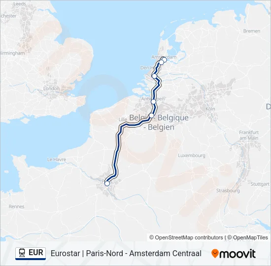 EUR  Line Map