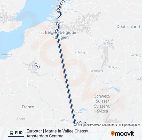EUR  Line Map