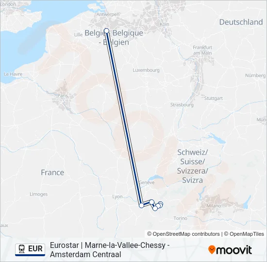 EUR  Line Map