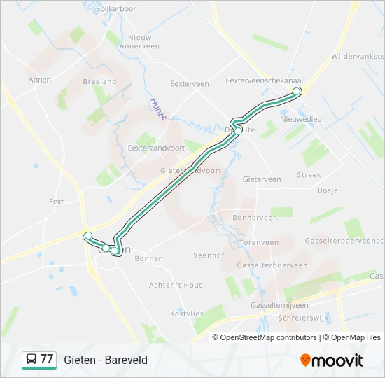 77 Bus Line Map