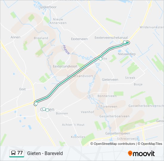 77 bus Line Map