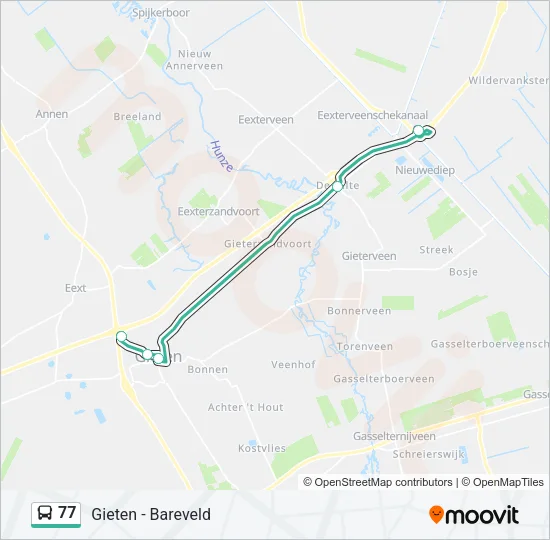 77 Bus Line Map