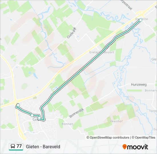 77 Bus Line Map