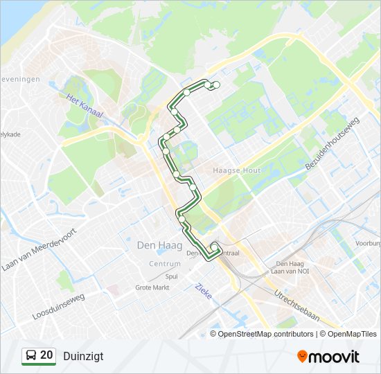 20 Bus Line Map