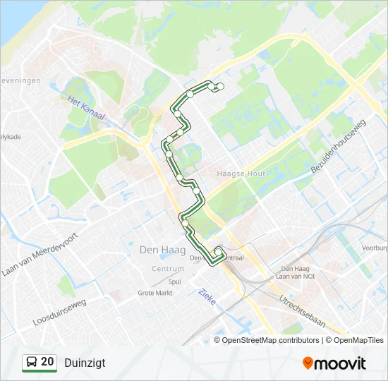 20 Bus Line Map