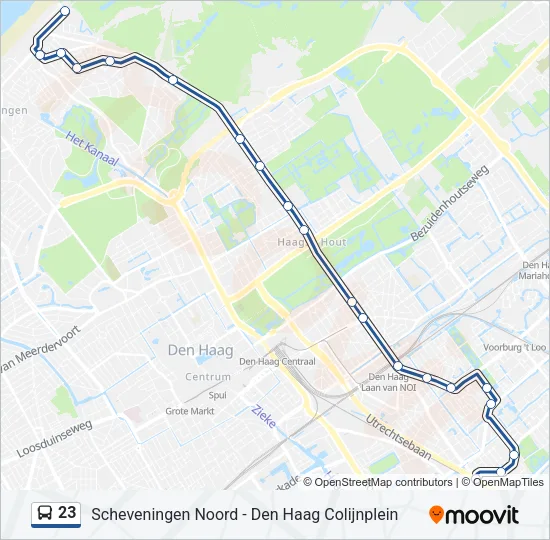 23 Bus Line Map