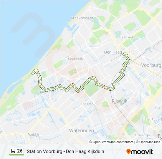 26 Bus Line Map