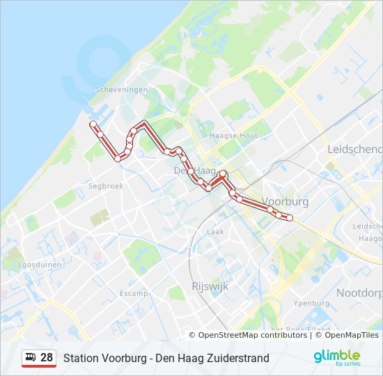 Oriënteren gelijktijdig Eeuwigdurend 28 Route: Schedules, Stops & Maps - Den Haag Zuiderstrand (Updated)