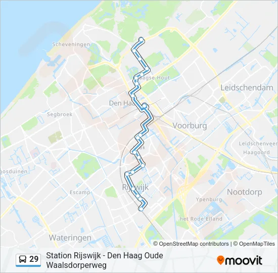 29 Bus Line Map