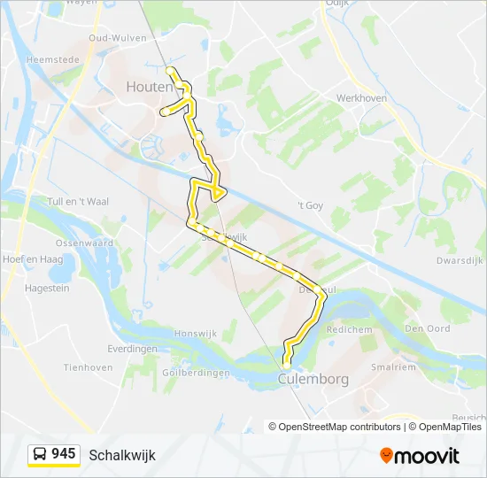 945 Bus Line Map