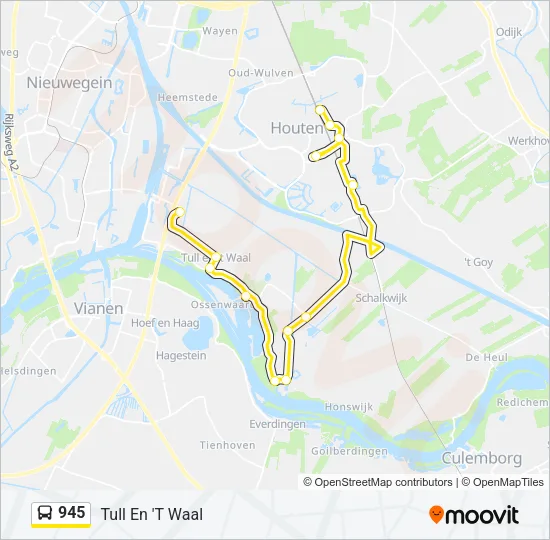 945 Bus Line Map