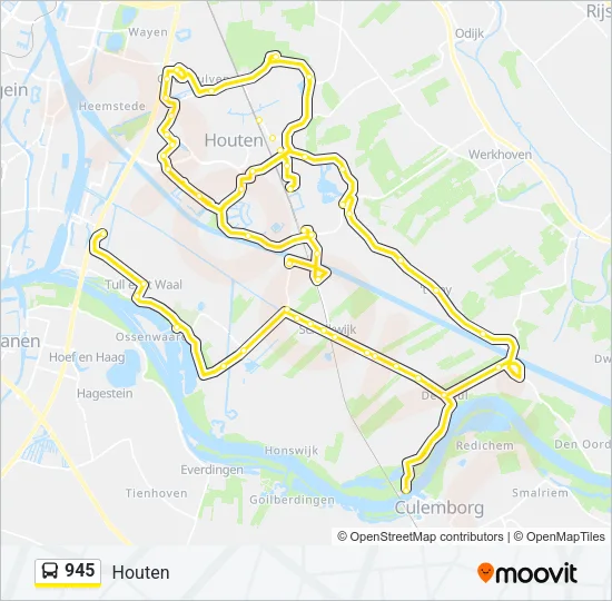 945 Bus Line Map