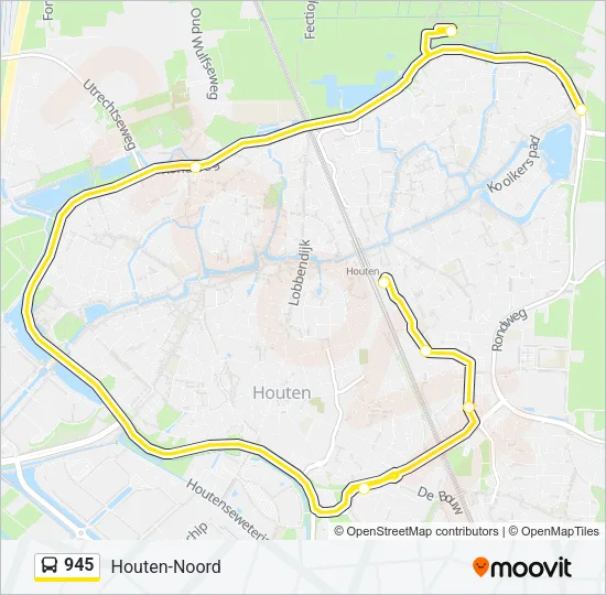945 Bus Line Map