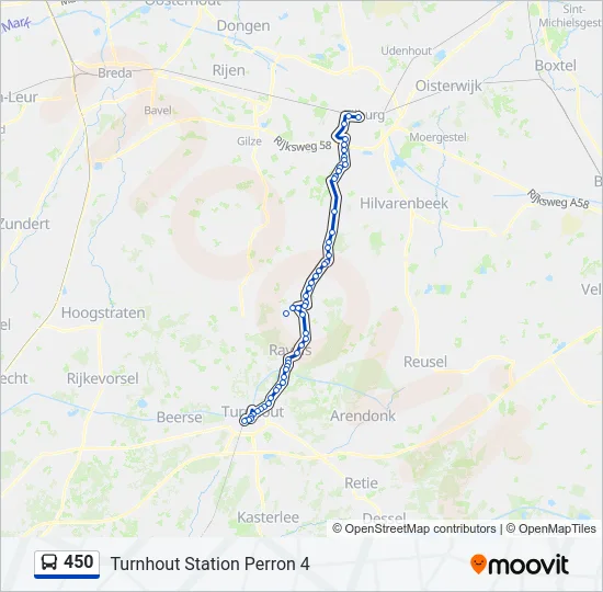 450 Bus Line Map