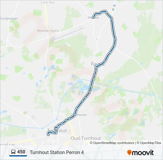 450 Bus Line Map