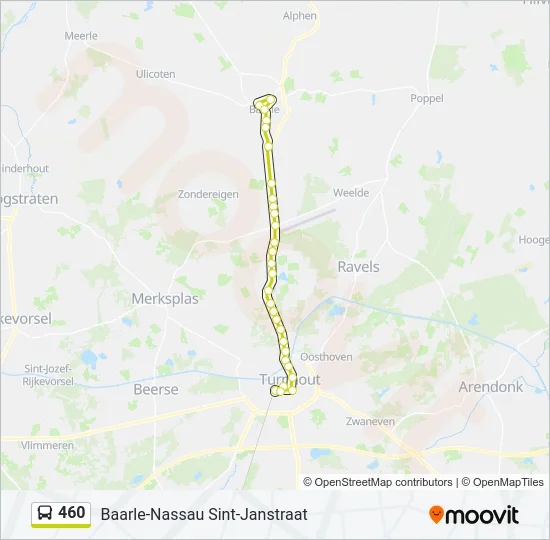 460 Bus Line Map