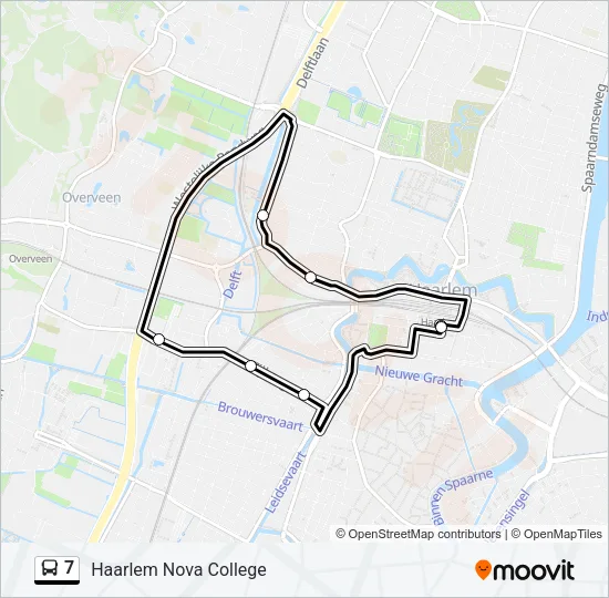 7 Bus Line Map