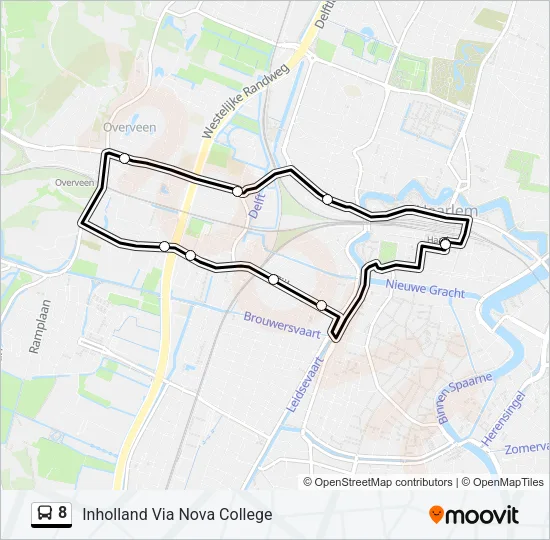 8 Bus Line Map