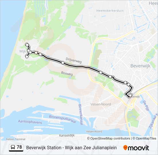 78 Bus Line Map