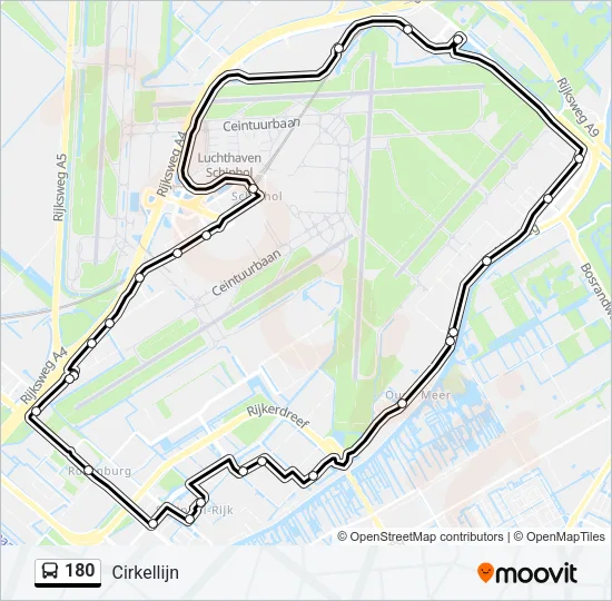180 Bus Line Map