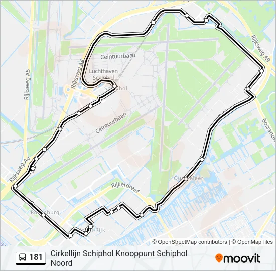181 Bus Line Map