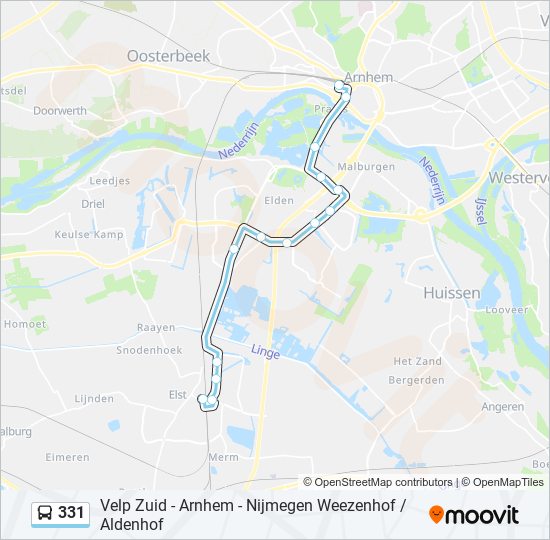 331 bus Line Map