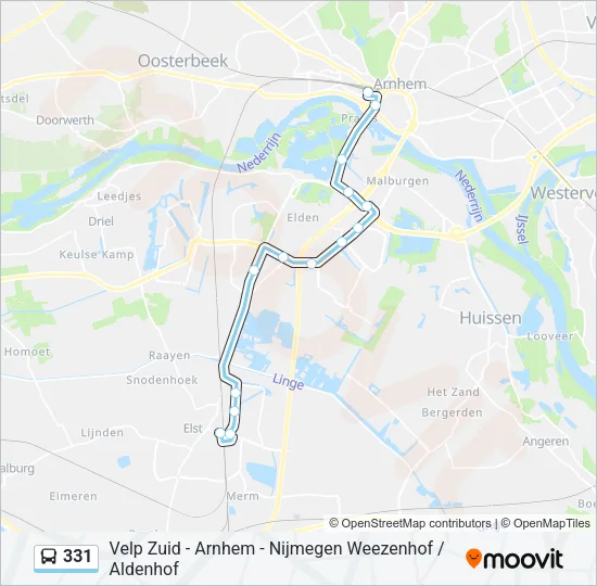 331 Bus Line Map