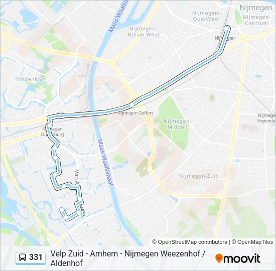 331 Bus Line Map