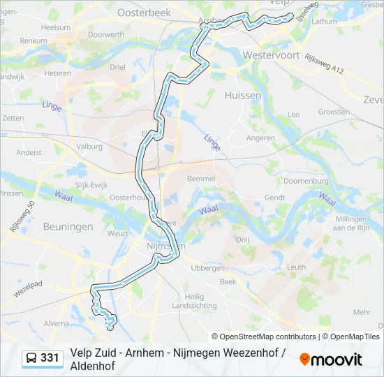 331 Bus Line Map