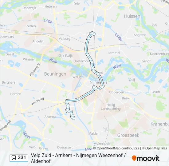 331 Bus Line Map