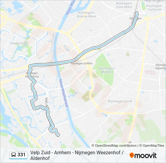 331 Bus Line Map