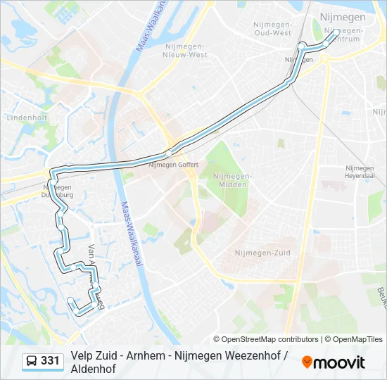 331 Bus Line Map