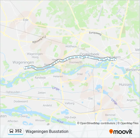 352 Bus Line Map