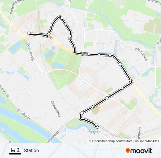 2 Bus Line Map