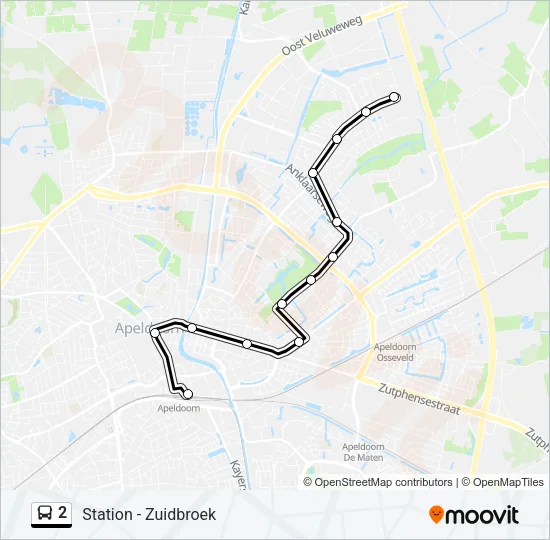 2 Bus Line Map