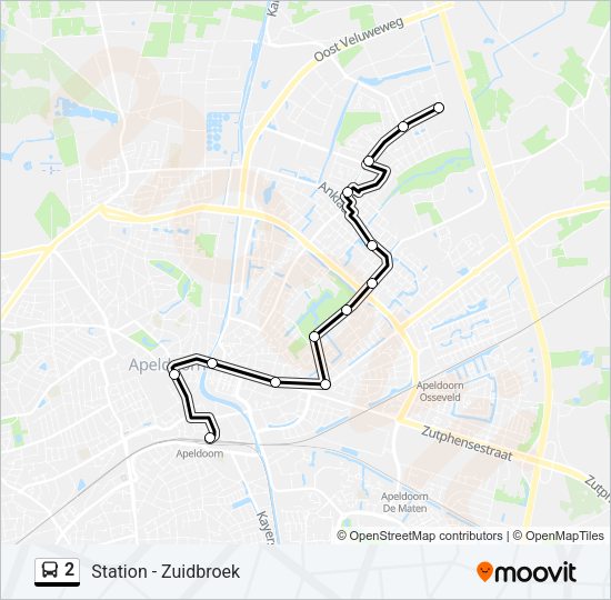 2 Bus Line Map