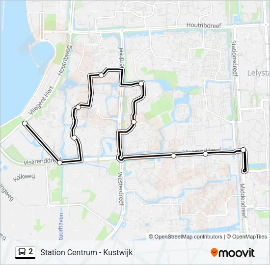 2 Bus Line Map