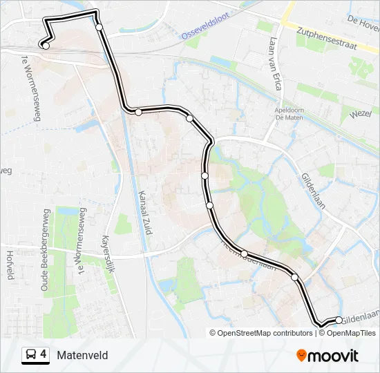 4 Bus Line Map