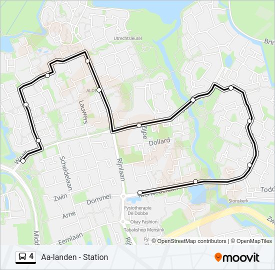 4 Bus Line Map