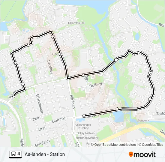 4 Bus Line Map