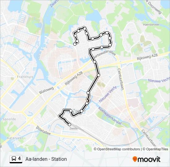 4 Bus Line Map