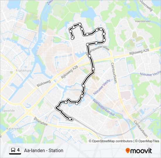 4 Bus Line Map