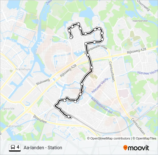 4 Bus Line Map
