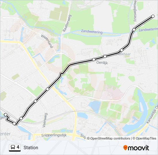 4 Bus Line Map