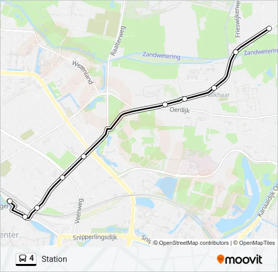 4 Bus Line Map